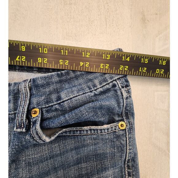 7 For All Mankind Women's Denim A Pocket Jean Shorts SZ 27 - Picture 5 of 7